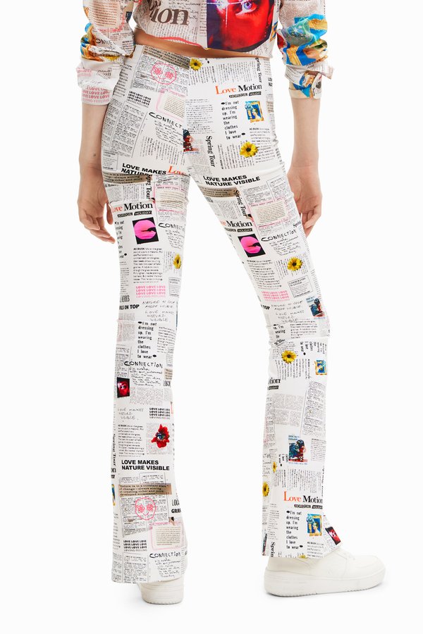 Desigual PANT NEWSPAPER