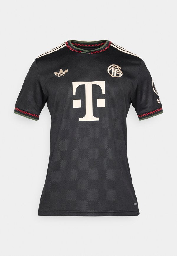 adidas Performance FC BAYERN 2025/2026 THIRD JERSEY - Club wear - black/halo ivory
