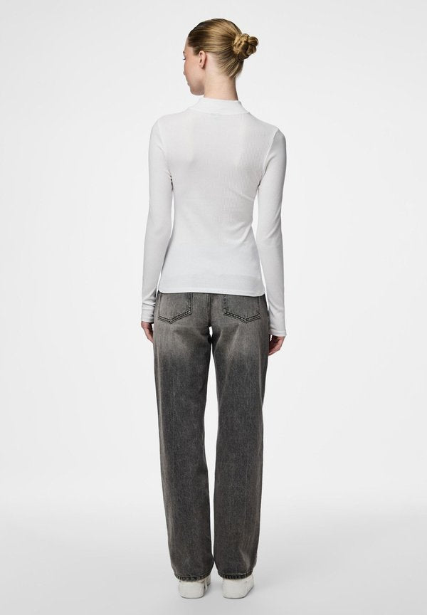 Pieces PCKITTE ZIP T-NECK