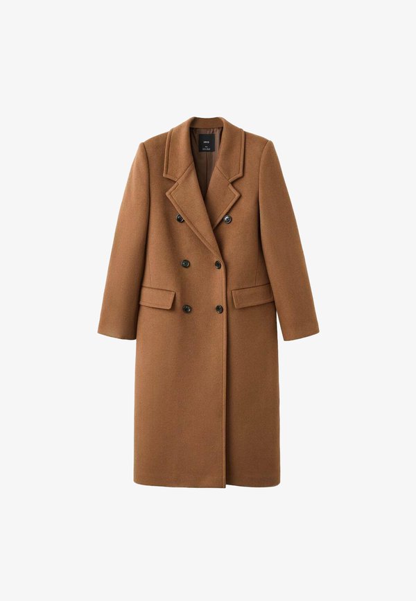 Mango Classic coat - ochre