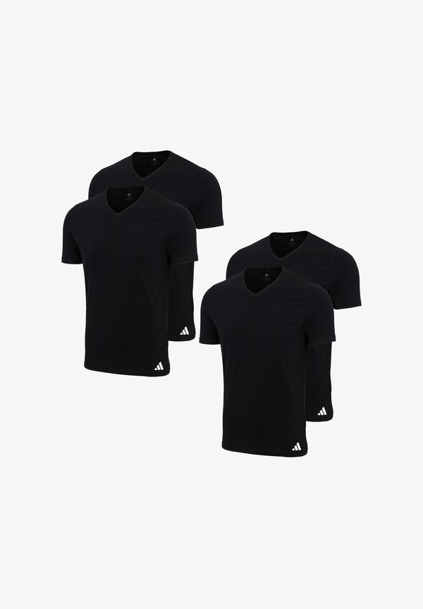 adidas Sportswear 4-PACK ACTIVE FLEX - Undershirt - black