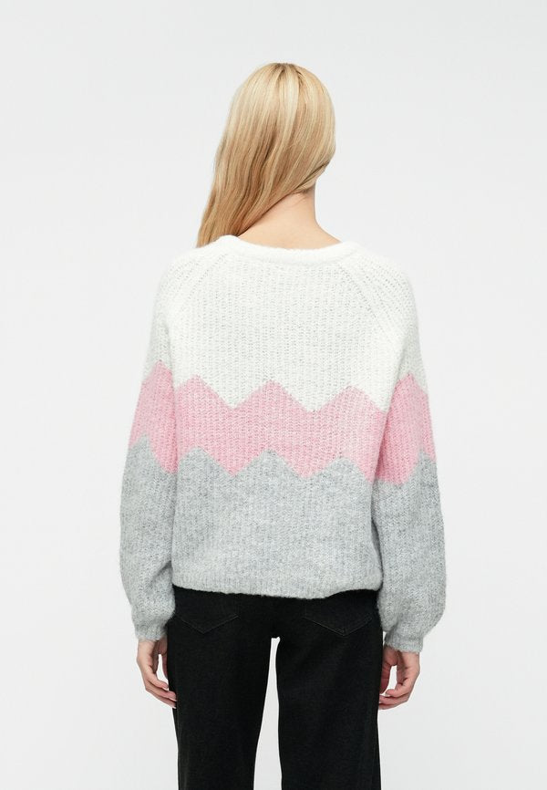 ONLY ONLMAE LIFE ZIGZAG O NECK