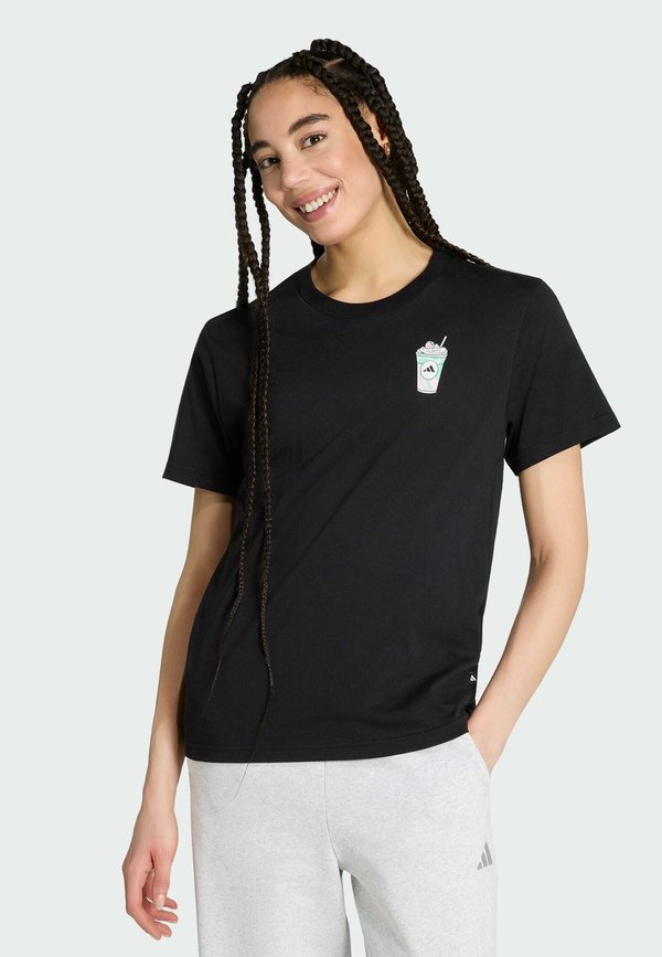 adidas Sportswear ADIDAS SPORTSWEAR FOOD REGULAR GRAPHIC T-SHIRT - Print T-shirt - black