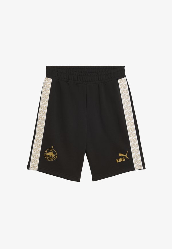 Puma FC RED BULL SALZBURG KING  - Sports shorts - black matte  gold
