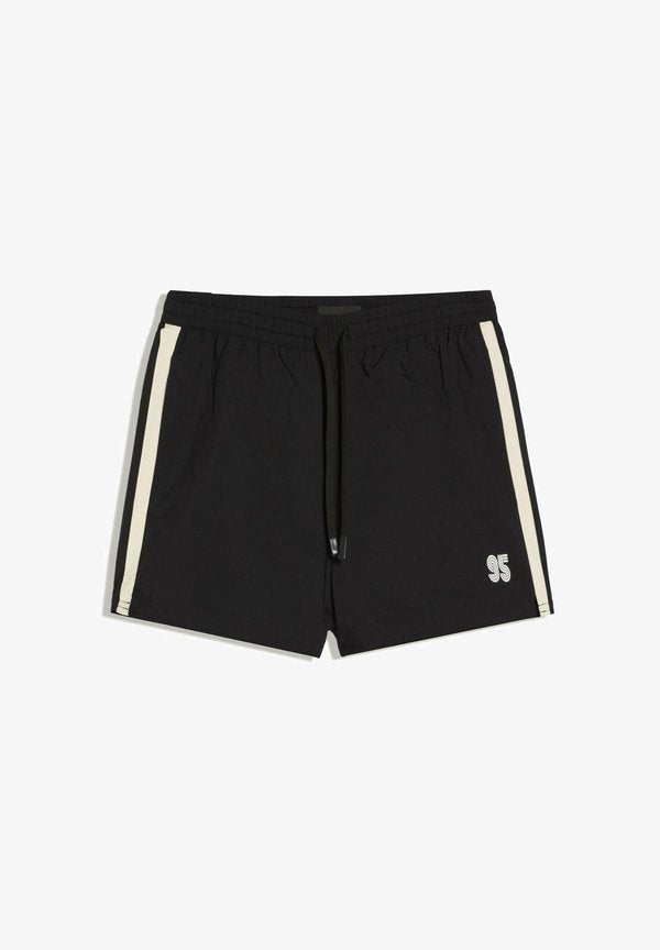 Bershka RETRO SHORT - SWIMSUIT. 00990718 - Swimming shorts - black