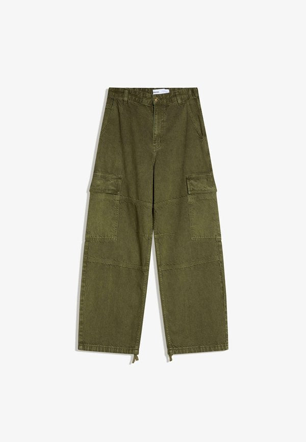 Bershka Relaxed fit jeans - khaki