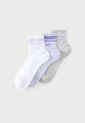 New Balance RUN UNISEX 3 PACK - Socks - grey/white/lilac