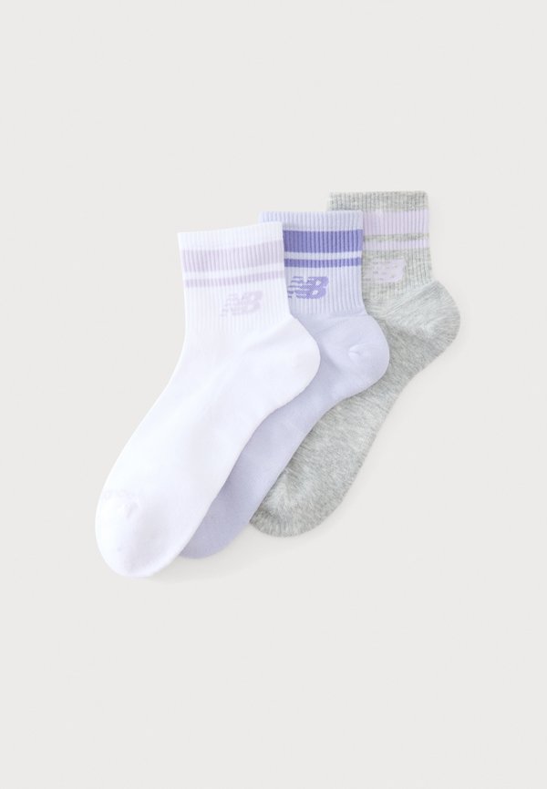New Balance RUN UNISEX 3 PACK - Socks - grey/white/lilac