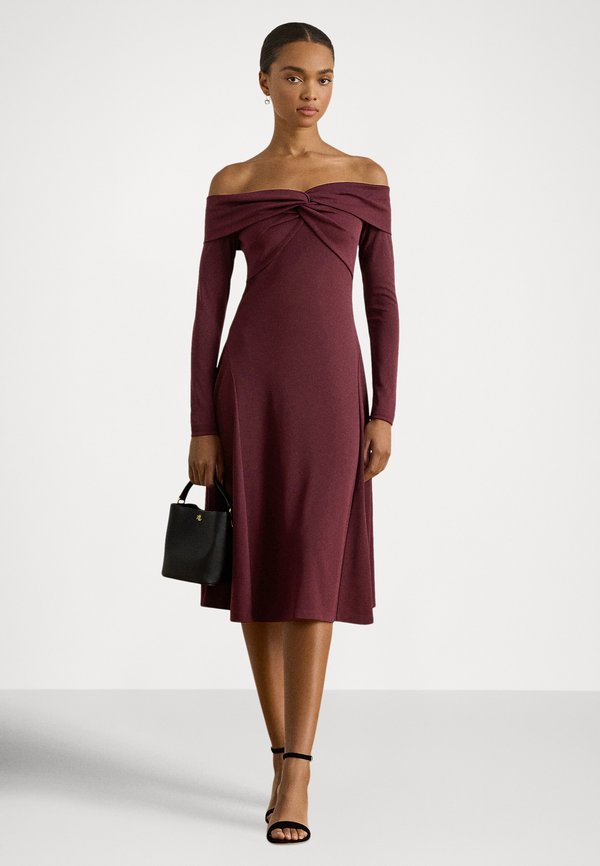 Lauren Ralph Lauren TWIST-FRONT OFF-THE-SHOULDER DRESS