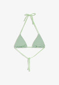 Bershka STRIPED TRIANGLE BIKINI TOP - Bikini top - neon green