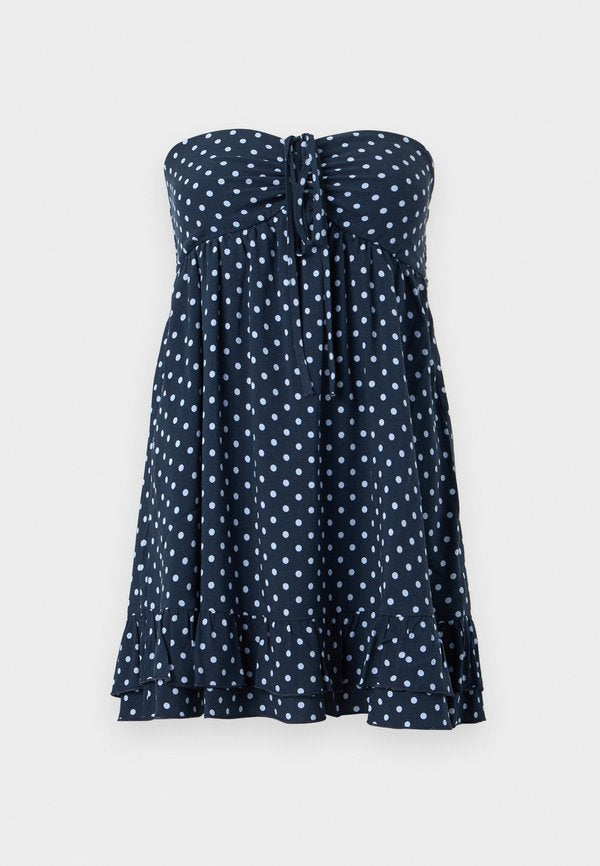 Hollister Co. STRAPLESS RUFFLE BABYDOLL MINI