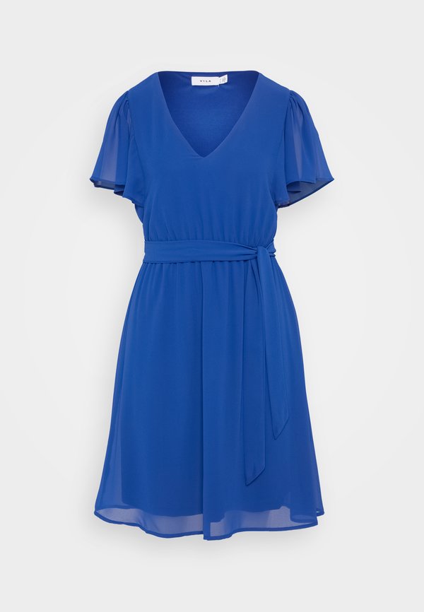 VILA VIMICADA V NECK SHORT DRESS