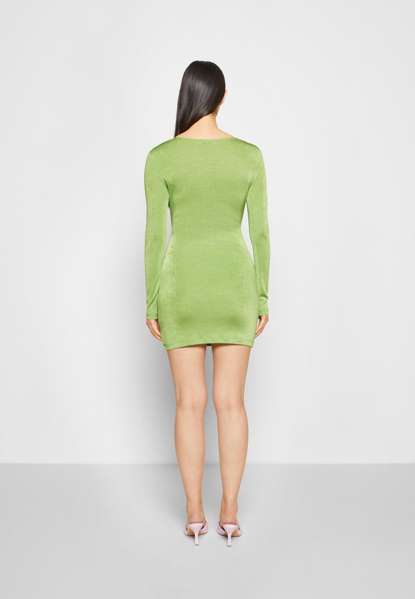 NA-KD CUT OUT LONG SLEEVE MINI DRESS