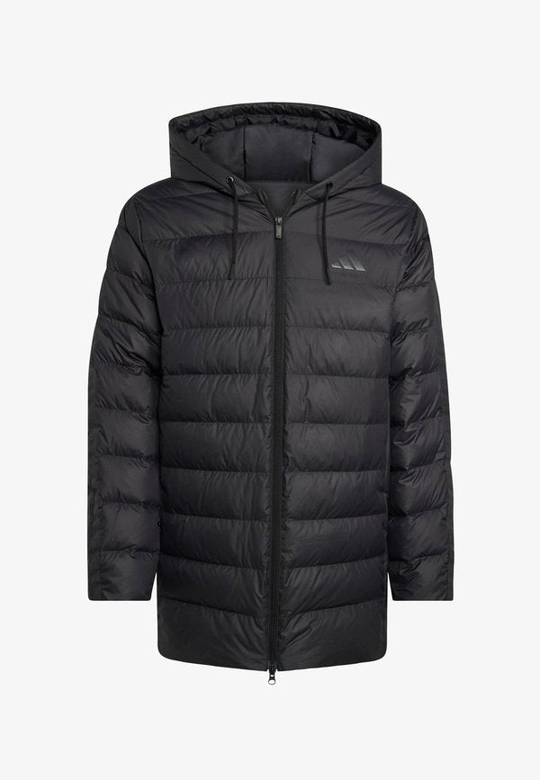 adidas Sportswear ESSENTIALS CLIMAWARM 3 STRIPES HOODED  - Down coat - black