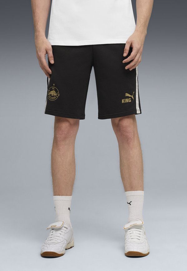 Puma FC RED BULL SALZBURG KING  - Sports shorts - black matte  gold