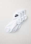 Nike Sportswear EVERYDAY ESSENTIAL ANKLE UNISEX 3 PACK - Sports socks - white/black