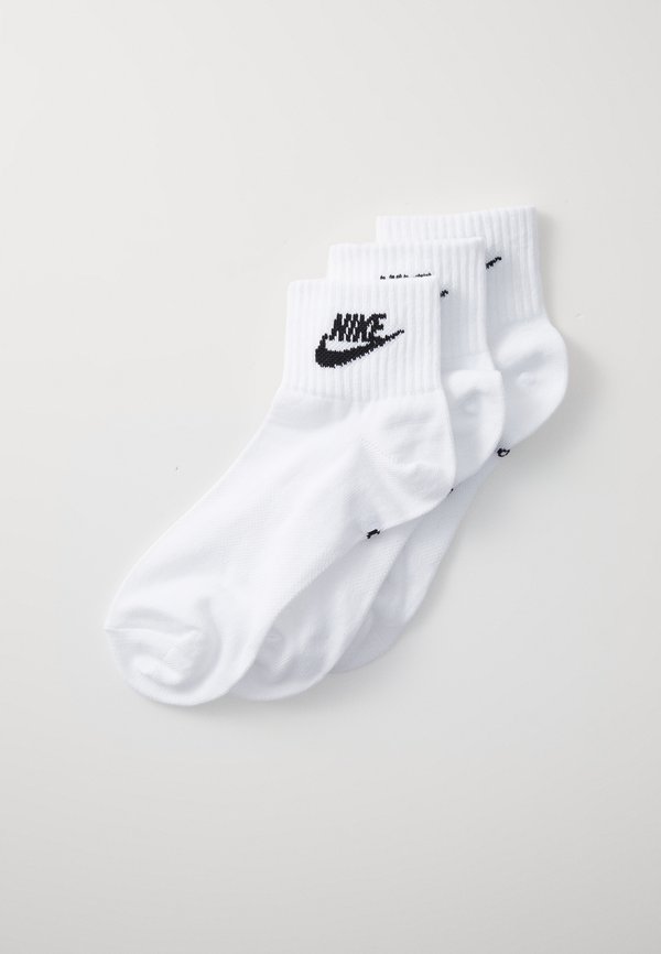 Nike Sportswear EVERYDAY ESSENTIAL ANKLE UNISEX 3 PACK - Sports socks - white/black
