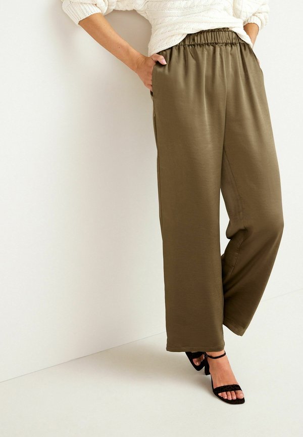 Next Waist Detail Satin Wide Leg Trousers