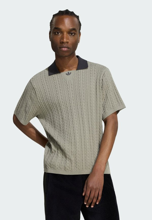 adidas Originals KNIT FTBL JSY - Polo shirt - silver pebble