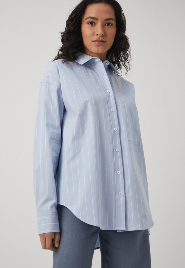 Good American OVERSIZED STRIPE SHIRT