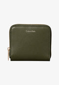 Calvin Klein LOGO MEDIUM ZIP AROUND - Wallet - cypress