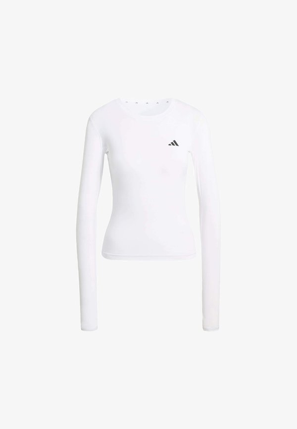 adidas Performance PRIMELIFT ESSENTIALS WORKOUT CONTOUR LONG SLEEVE - Long sleeved top - white