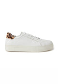 Stefanel SNEAKERS WITH ANIMAL PRINT DETAIL