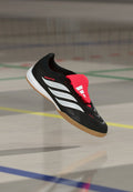 adidas Performance PREDATOR LEAGUE - Indoor football boots - core black/footwear white/lucid red