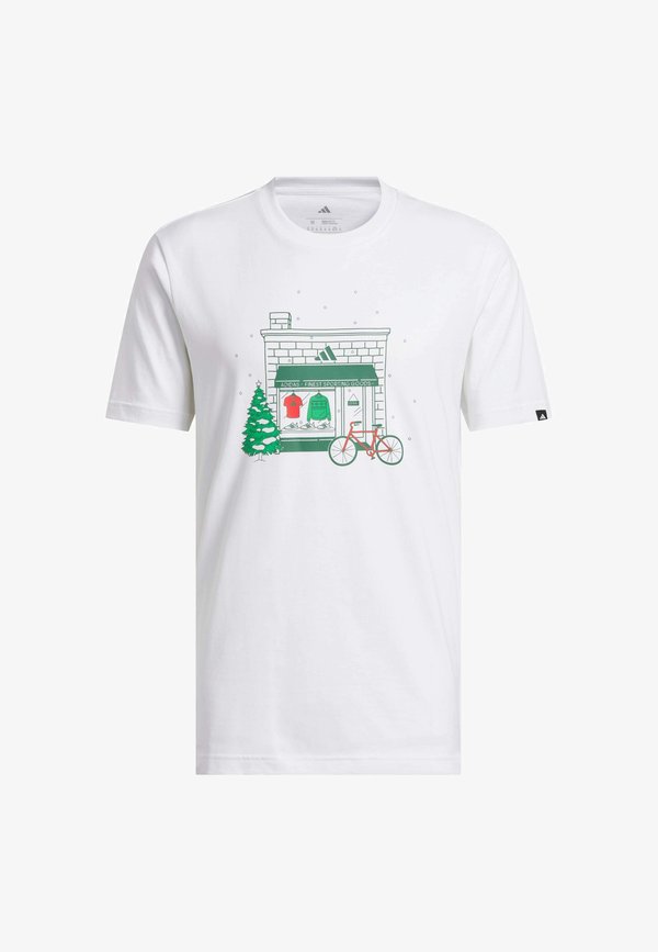 adidas Sportswear ADIDAS SPORTSWEAR HOLIDAY SHOP GRAPHIC T-SHIRT - Print T-shirt - white