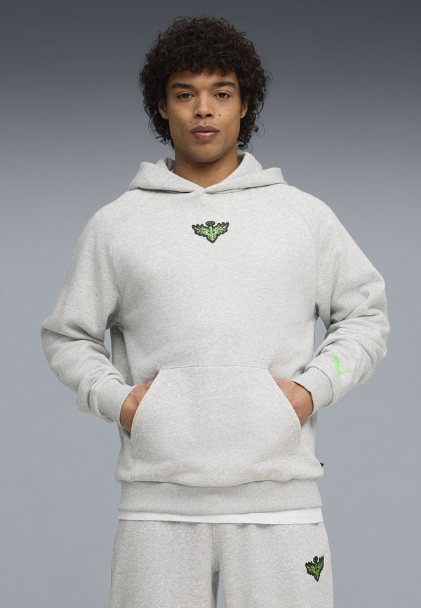 Puma MELO ALWAYZ ON 1 HOODIE - Hoodie - light gray heather- silver