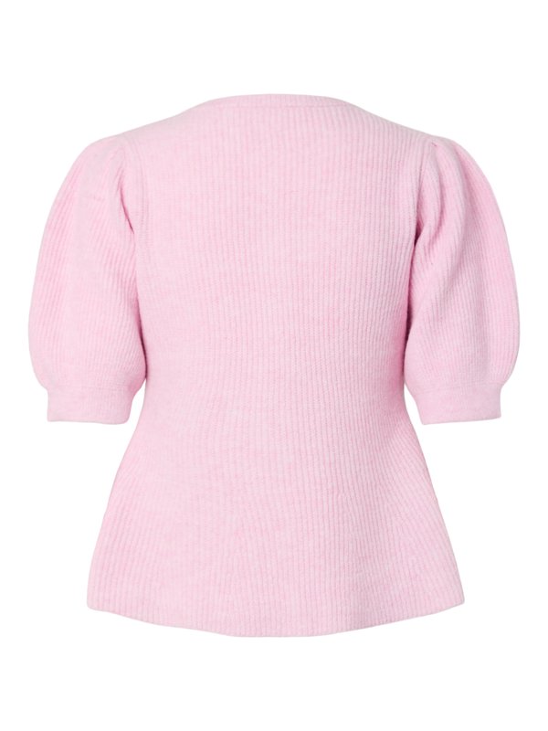Pieces PCSILLY SS PUFF KNIT CARDIGAN NOOS BC