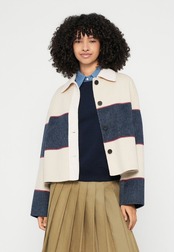 Tommy Hilfiger OVERSIZED WOOL BLEND RUGBY CROPPED JACKET