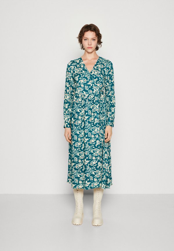 YAS YASBIMLA MIDI WRAP DRESS
