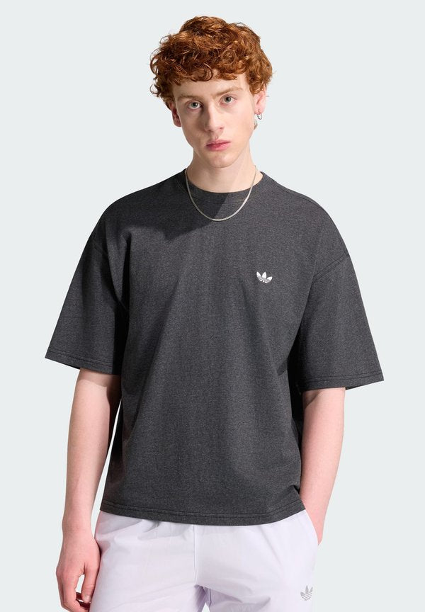 adidas Originals ESS WASHED TEE - Basic T-shirt - dark grey heather
