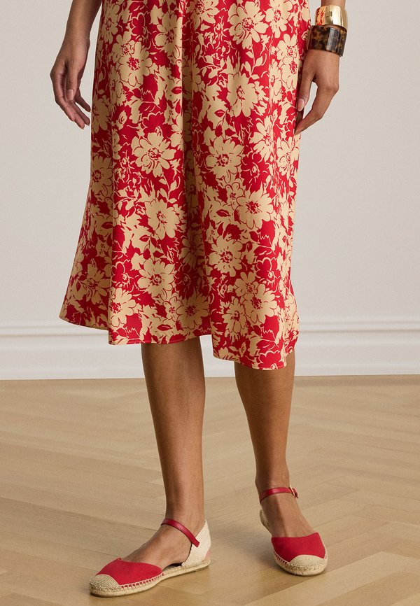 Lauren Ralph Lauren FLORAL CREPE MIDI SKIRT