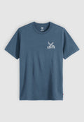 Levi's® GRAPHIC - Print T-shirt - moonlight blue/white