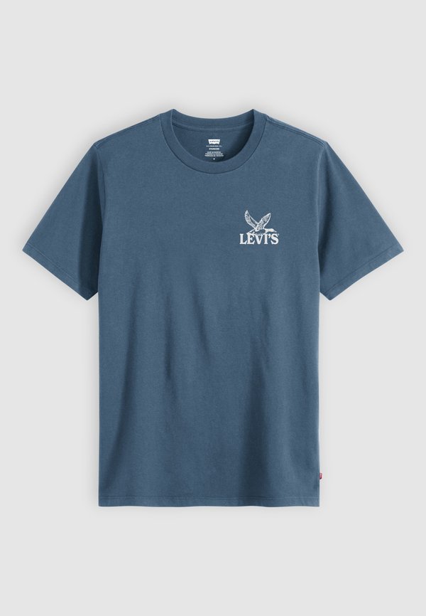 Levi's® GRAPHIC - Print T-shirt - moonlight blue/white