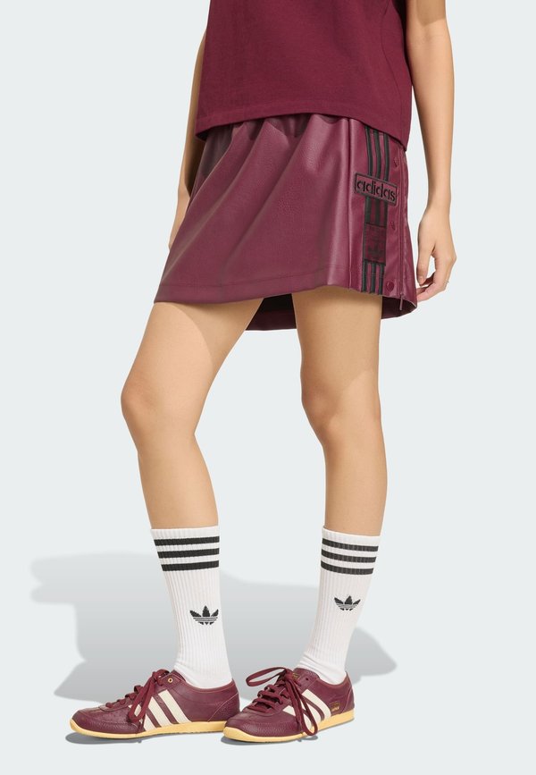 adidas Originals Mini skirt - maroon   black