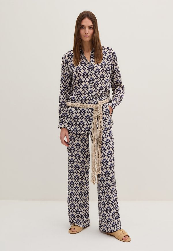 Stefanel STRAIGHT FIT WITH SHIBORI PRINT