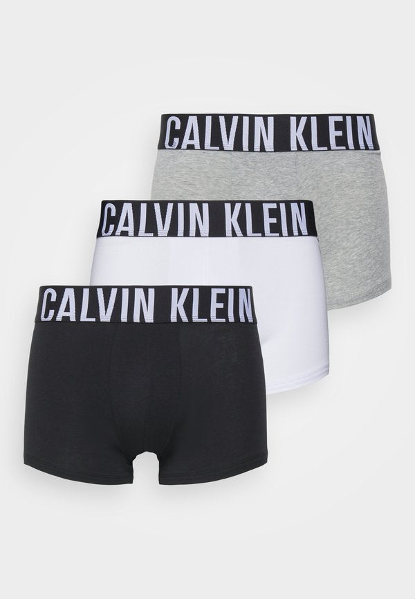 Calvin Klein Underwear INTENSE POWER 3 PACK - Trunks - black/grey heather/white