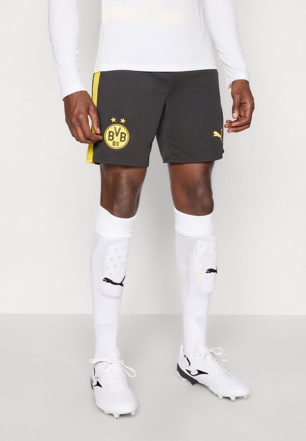 Puma BVB REPLICA W/BLOCKING - Sports shorts - black faster yellow