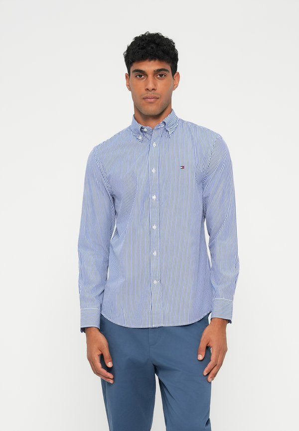 Tommy Hilfiger TH FLEX REGULAR FIT STRIPE SHIRT - Shirt - wedge blue