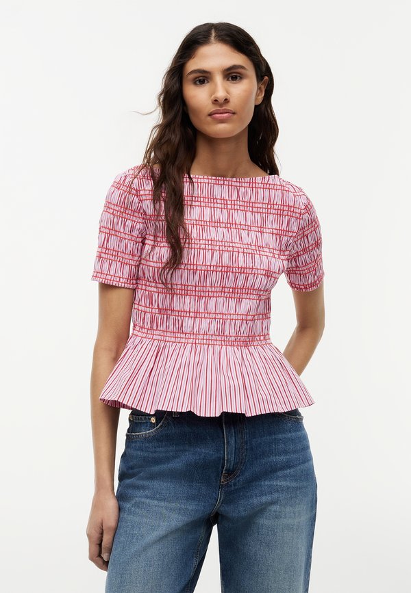Tommy Hilfiger SMOCKING BOAT - Blouse - pink