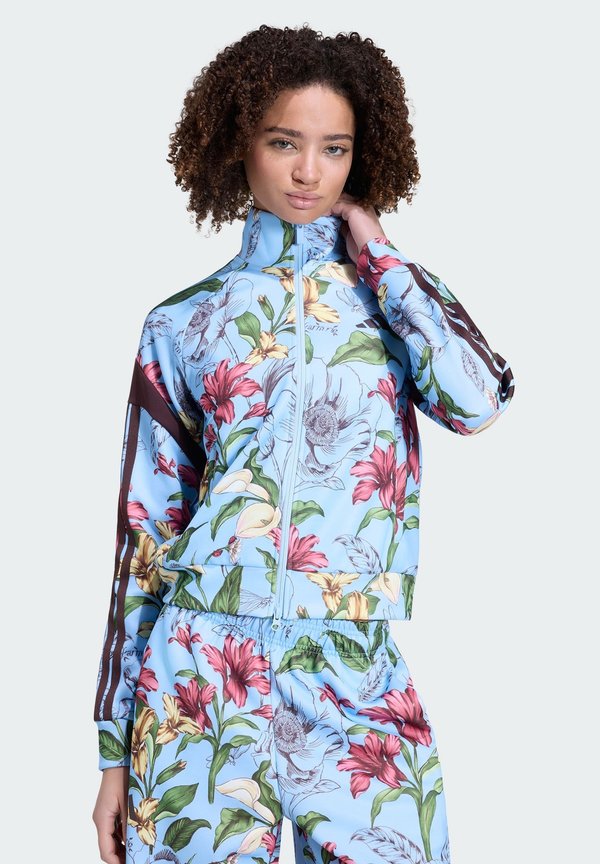 adidas Sportswear ADIDAS SPORTSWEAR ADIDAS X FARM RIO HOUSE OF TIRO TRACK TOP - Training jacket - clear sky/shadow brown/multicolor