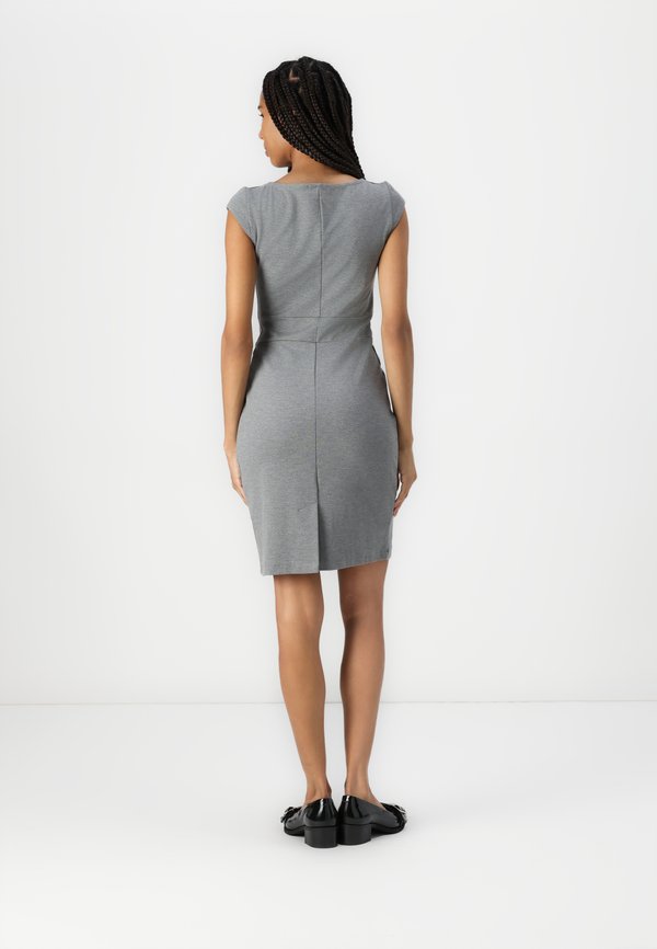 Anna Field by Zalando PLEATED NECK AND SKIRT FITTED CAP SLEEVES MINI DRESS