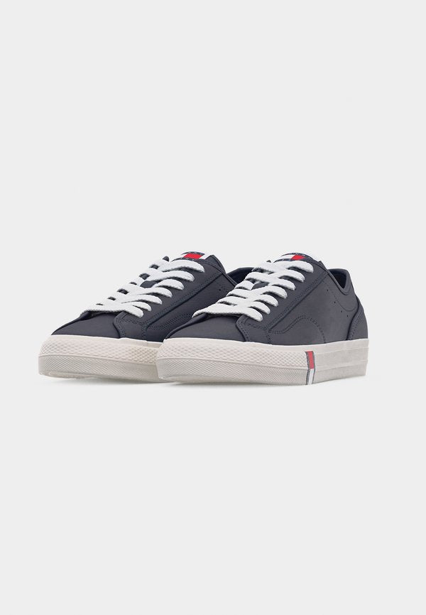 Tommy Jeans ARCHIVE FLAG STRIPE LEATHER TRAINERS