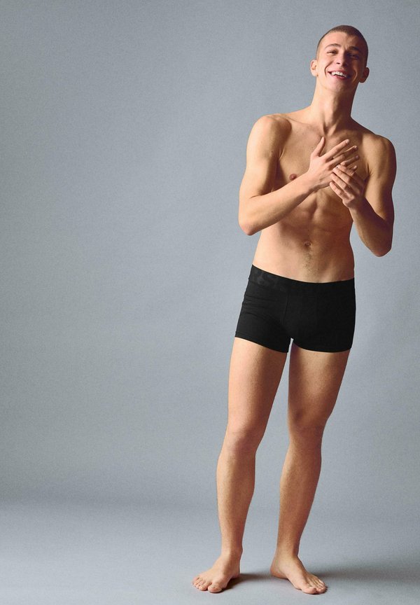 Bershka 3-PACK - Trunks - black