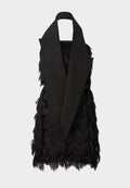 KARL LAGERFELD STUDIO TAILORED FRINGE DRESS