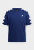 adidas Sportswear ESSENTIALS 3 STRIPES LEFT CHEST - Sports T-shirt - team navy blue 2/white