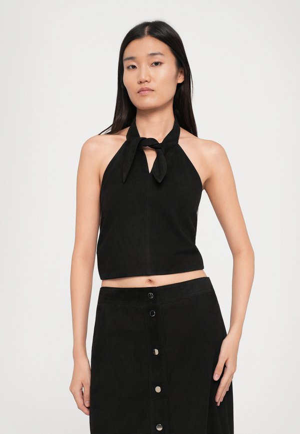 STUDIO ID TIE NECK HALTER